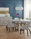 Are Nimbus Grey Round To Oval Pedestal Table