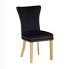 Chimane 2 Black Gold Leg Dining Chairs