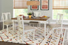 Kalamwadi Brown White 5pc Dining Room Complete Set