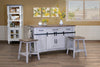 Kudutri Light Gray Brown Kitchen Island