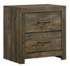 Alabadevi Walnut 2 Drawers Nightstand