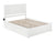 Nexus White King Bed with Flat Panel Foot Board and 2 Urban Drawers