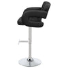 Kasari Black 29 Inch Adjustable Bar Stool