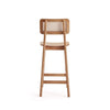 Hirawade 2 Nature Cane Counter Height Stools