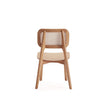 Hirawade 4 Nature Cane Square Dining Chairs