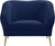 Panache Navy Velvet Chair