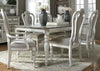 Asalaj White 7pc Dining Room Set with Splat Back Chair