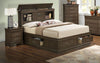 Ghungur Gray 2pc Bedroom Set with Full Bookcase Storage Bed