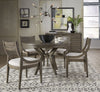 Manavle Ash Brown Round To Oval Pedestal Table