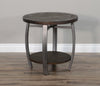 Alas Dark Brown Wood 3pc Coffee Table Set