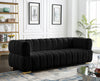 Masewadi Black Velvet Sofa