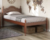 Jatharwadi Mocha Solid Wood Twin Platform Bed