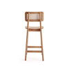 Hirawade Nature Cane Counter Height Stool