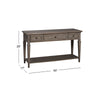 Chinchwad Dovetail Grey Rectangular Sofa Table