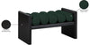 Aurnal Green Fabric Bench