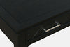 Lolane Noir Chevron 3 Drawer USB Charging Desk