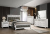 Malkapur Grey White 4pc Bedroom Set With Queen Bed