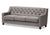 Bavda Grey Fabric Upholstered 3 Seater Sofa