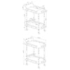 Chandanwadi Merlot 2pc Serving Cart