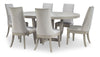 Are Nimbus Grey Round To Oval Pedestal Table