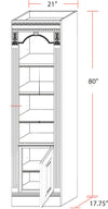 Madyal Brown 21 Inch Open Top Bookcase
