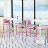 Bubnal 2 Purple Stackable Bar Stools