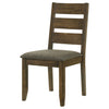 Bhadagaon 2 Knotty Nutmeg Grey Ladderback Dining Chairs