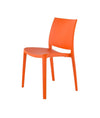 Bubnal 4 Orange Stackable Dining Chairs