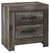 Palisade Gray Two Drawer Night Stand