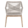 Koparde 2 Taupe White Pumice Natural Dining Chairs