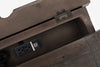 Bidri Brown 2pc Bedroom Set With King Storage Bed