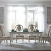 Asalaj White 5pc Dining Room Set With Splat Back Side Chair