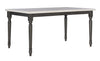 Kalamwadi Smokey White Dark Grey Dining Table