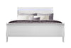 Handewadi White King Bed with Blue LED Lights