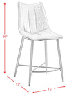 Baleghol 2 Grey Gun Metal Height Side Chairs