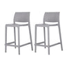 Bubnal 2 Cold Grey Stackable Counter Stools