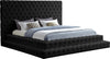 Ibrahimpur Black Velvet King Bed