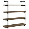 Kavane Rustic Oak 40 Inch Wall Shelf