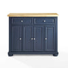 Basarge Natural Navy Kitchen Island