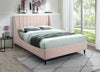 Nivachiwadi Pink Velvet King Bed