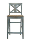 Majnal 2 Light Blue Rustic Counter Stools