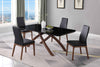 Gloss Black 5pc Dining Room Set