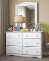 Jatharwadi White 4pc Bedroom Set with Full Platform Bed