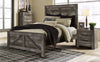 Kurkunde Gray 4pc Bedroom Set With Queen Panel Bed