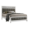 Malkapur Grey White 4pc Bedroom Set With King Bed