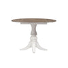 Asalaj Antique White Drop Leaf Table