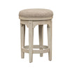 Masoli White Tobacco Console Swivel Stool