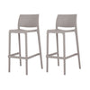 Bubnal 2 Light Grey Stackable Bar Stools