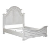 Asalaj White 4pc Cal King Panel Bedroom Set
