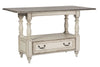 Asalaj Antique White Wood Gathering Table